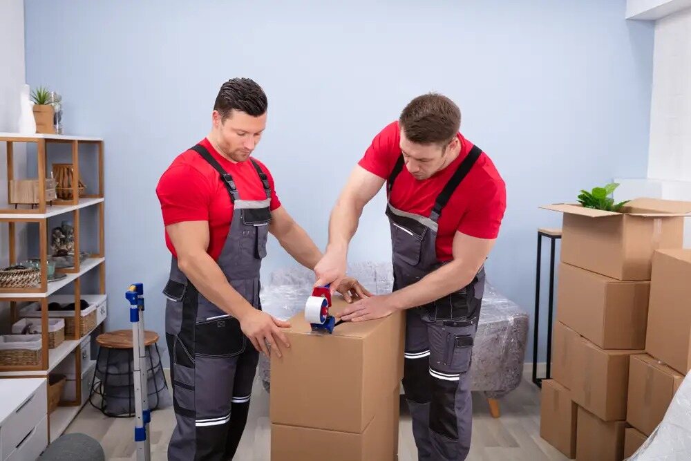 Expert movers handling office relocation with precision and care.